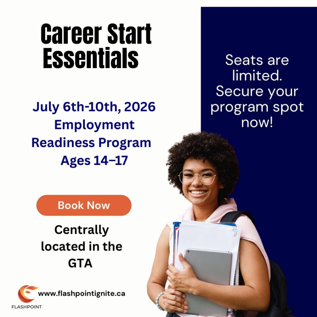 A poster discussing a program called career start essentials.